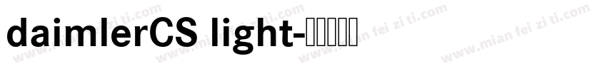 daimlerCS light字体转换